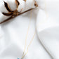 Petite Floating Magen Necklace - Blue Marble